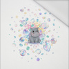 CUTE HIPPO - panel (60cm x 50cm) Wasserabweisende Webware