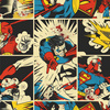 RETRO COMICS PAT.5 - looped knit fabric