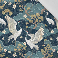 100CM Japanese Garden wz.3  (birds) - tkanina bawełniana
