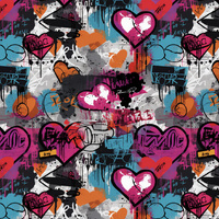 VALENTINE'S DAY 15 - Baumwoll Webware