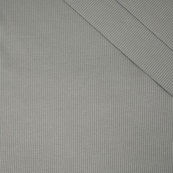 Rib Jersey fabric Unicolour - GREY (D-995)