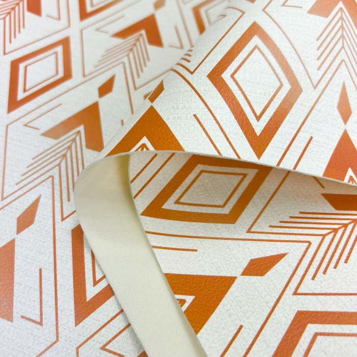 GEOMETRIC MINIMAL WZ. 2 (46 cm x 50 cm) - gruba ekoskóra tłoczona