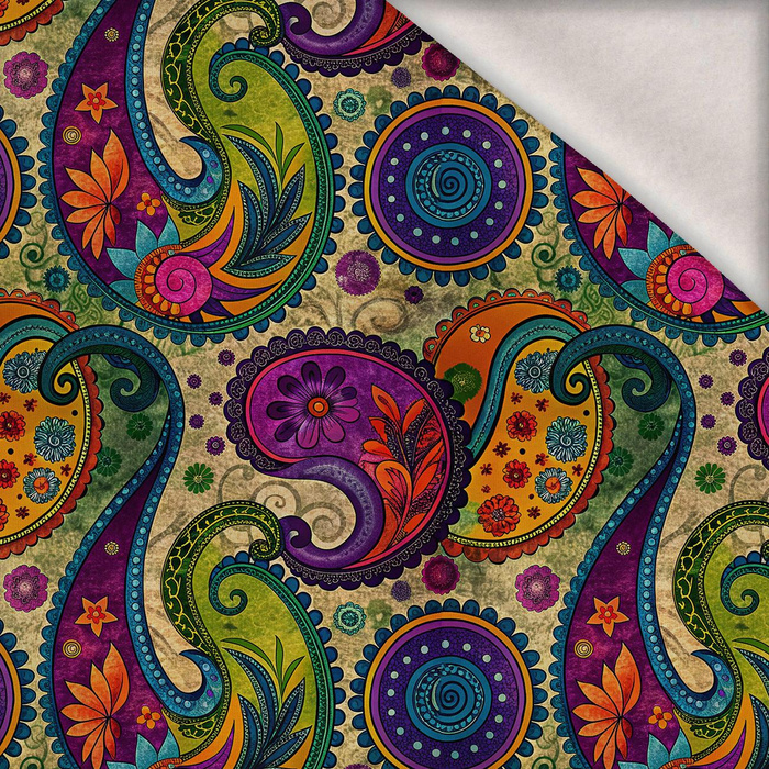 PAISLEY wz.18 - teplákovina počesaná s elastanem ITY