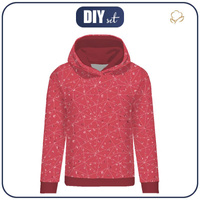 DÁMSKA MIKINA (POLA) CLASSIC S KAPUCÍ - ROSA vz. 1 -  teplákovina
