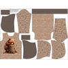KINDER HOODIE (ALEX) - SLEEPING BEAR - Sommersweat (134/140)