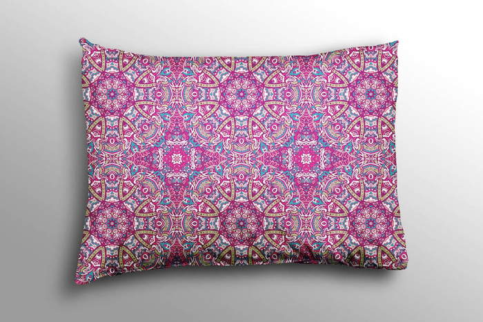 COLORFUL MANDALA pat. 3 - Slub Weave 