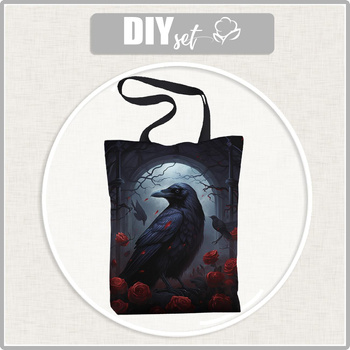 SHOPPER TASCHE - GOTHIC RAVEN M. 2 - Nähset