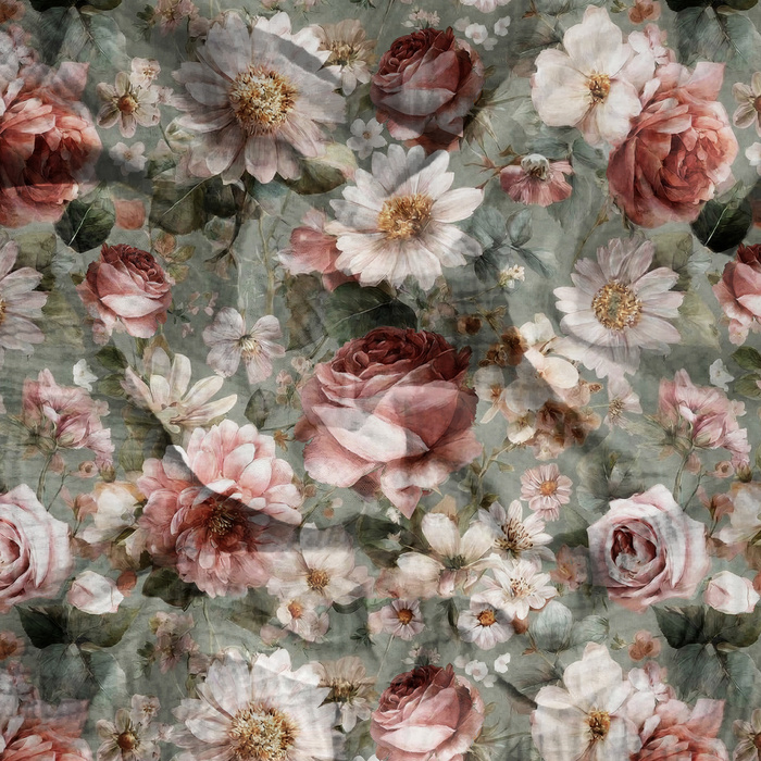 Flowers wz. 64 - Mušelín bavlněný