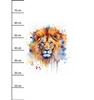 WATERCOLOR LION - Paneel (75cm x 80cm) Wasserabweisende Webware