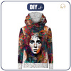 BLUZA Z KAPTUREM UNISEX (HYDRA) - ABSTRACT GIRL WZ. 1 - zestaw do uszycia L