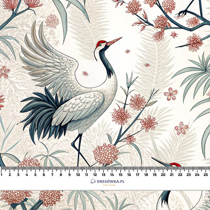 Japanese Garden wz.1 (birds)- Upholstery velour 