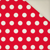 RED POLKA DOTS - Polster- Velours