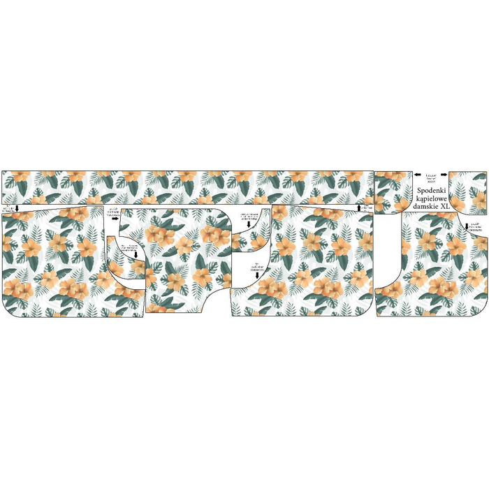 Damen Badeshorts - HIBISKUS Ms. 2 / gelb - Nähset