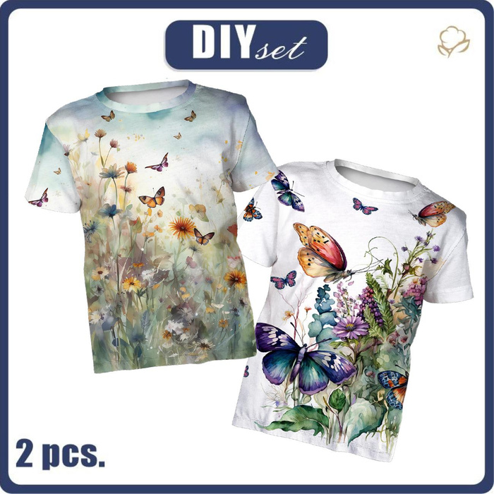 2-PACK - T-SHIRT DZIECIĘCY - MAGIC MEADOW WZ. 9 - ZESTAW DO USZYCIA (104/110)