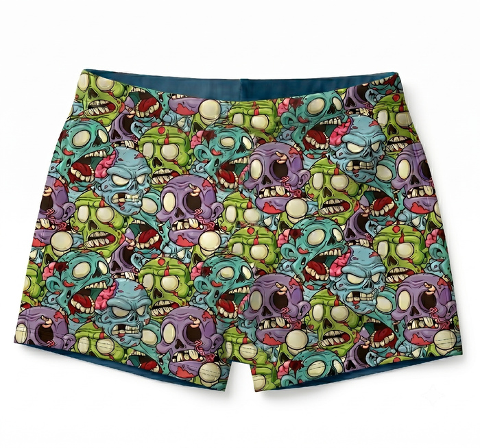 Boy's swim trunks - ZOMBIE - sewing set
