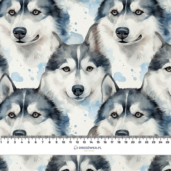 HUSKY DOG- Polster- Velours