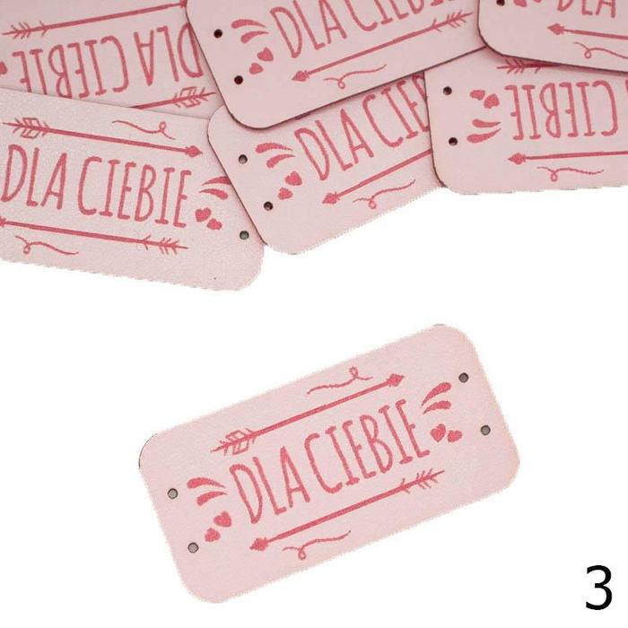 Cedulka ''DLA CIEBIE'' 2,5x5cm – fuchsie