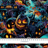 HALLOWEEN wz.9 - Woven Fabric for tablecloths