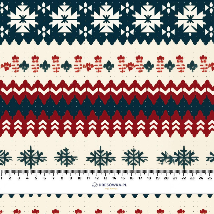 CHRISTMAS SWEATER wz.1 - Woven Fabric for tablecloths