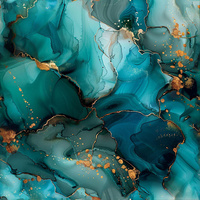 alcohol ink wz.10 TEAL - teplakovina