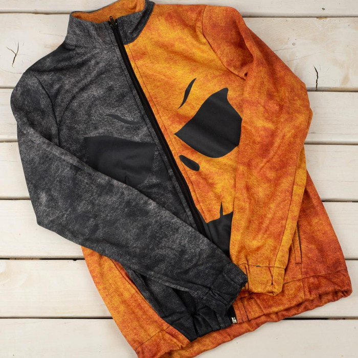 “MAX” KINDER TRAININGSJACKE - KÜRBIS - Funktionsstoff (Maschenstoff) (146/152)