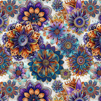 COLORFUL MANDALA pat. 5 - Crepe