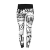 SPORTLEGGINGS - COMICS (schwarz-weiß) - Nähset