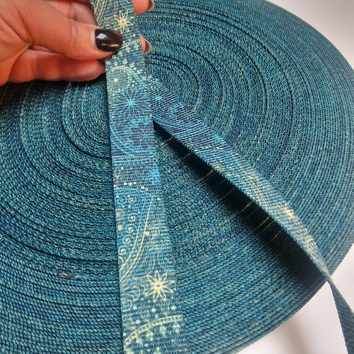 Webbing Tape with Print 25mm -  MEHNDI 2.0