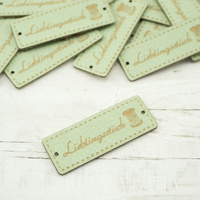 Lieblingsstück label - bobbin 1,5x4cm - mint