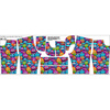 KID`S SHORTS (RIO) - CRAZY MONSTERS PAT. 3 - looped knit fabric (98/104)