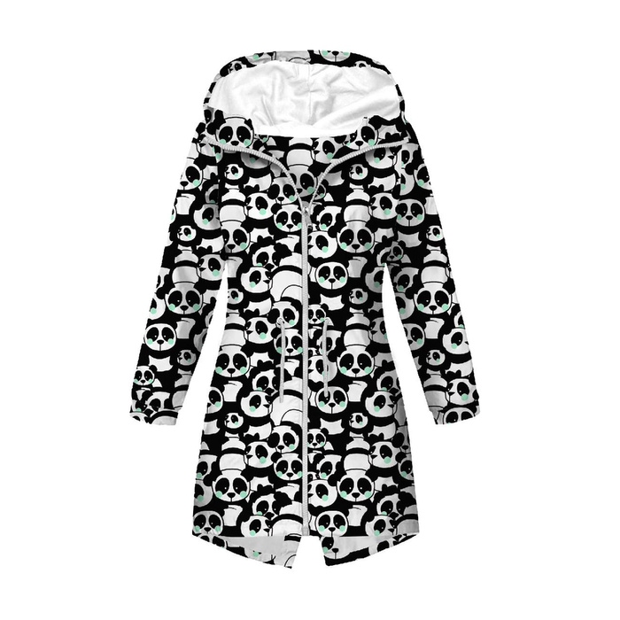 WOMEN'S PARKA (ANNA) - PANDAS / mint - softshell L