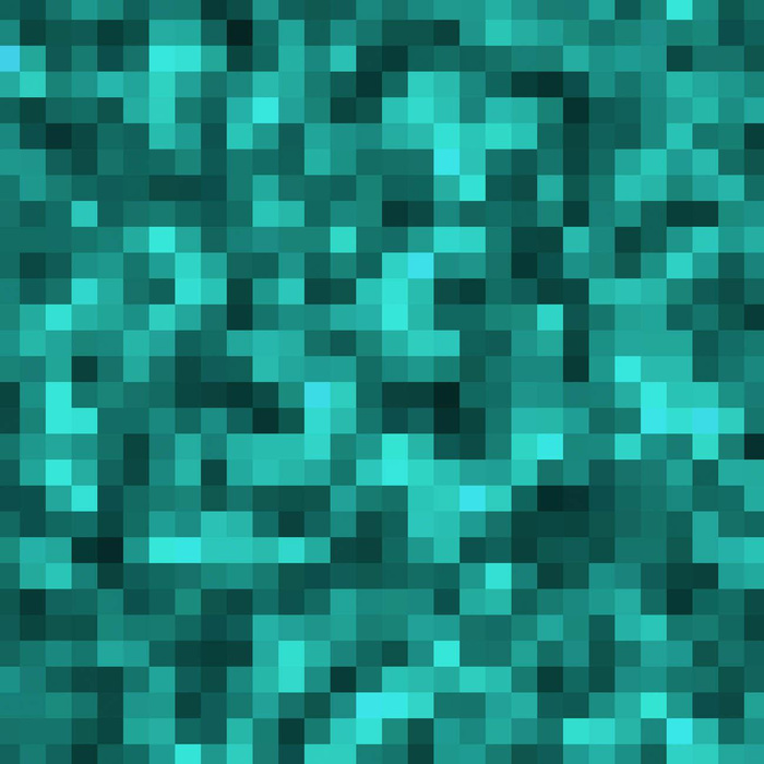 PIXELY Vz. 2 (mořská) - tkanina bawełniana
