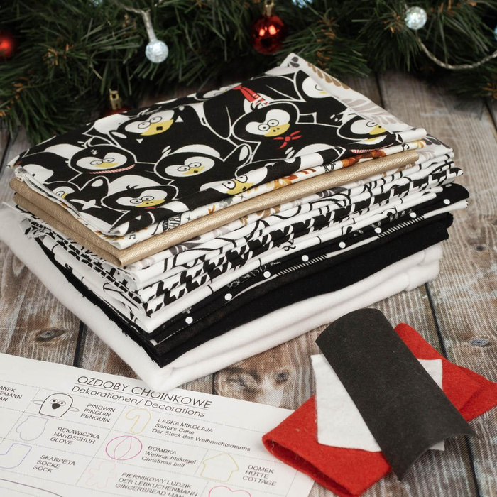 Winterbag + paper pattern for Christmas decorations 