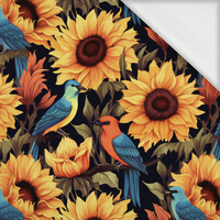 Sunflowers wz. 3 - dzianina pętelkowa z elastanem ITY
