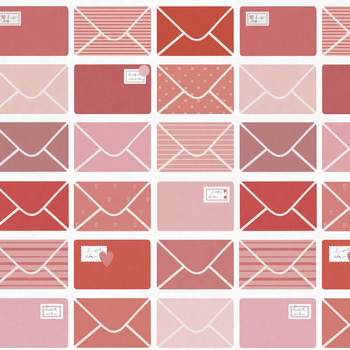 WALENTYNKOWE LISTY WZ. 2 / biały (ZAKOCHANE MISIE)