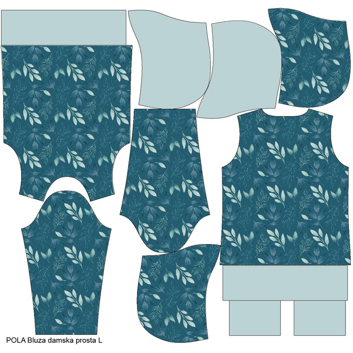 CLASSIC DAMEN HOODIE (POLA) - BLÄTTER Ms. 9 - Sommersweat