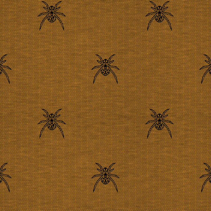 SPINNE / NACHT RUF / senf - Viskose Jersey