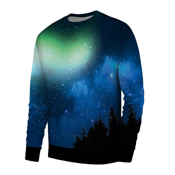 BASIC HERREN SWEATSHIRT (OREGON) - NIGHT SKY - Nähset S