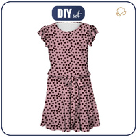 SUKIENKA "EMMA" - POLKA DOTS WZ. 9 - Jersey wiskozowy z elastanem