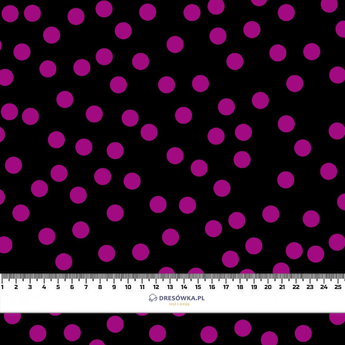 HALLOWEEN wz.17 / DOTS - brushed knitwear with elastane ITY