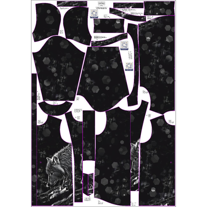 WOMEN'S PARKA (ANNA) - ARCTIC WOLF - sewing set S