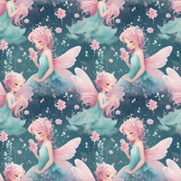 FAIRY WORLD wz.10 (SMARAGD)- Slub Weave