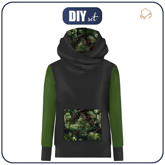 UNISEX HOODIE (HYDRA) - WINTER FOREST WZ. 1 - sewing set XS