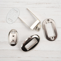 Turn clasp - silver cylinder - set