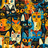ANIMALS WZ.6 - French Terry mit Elasthan