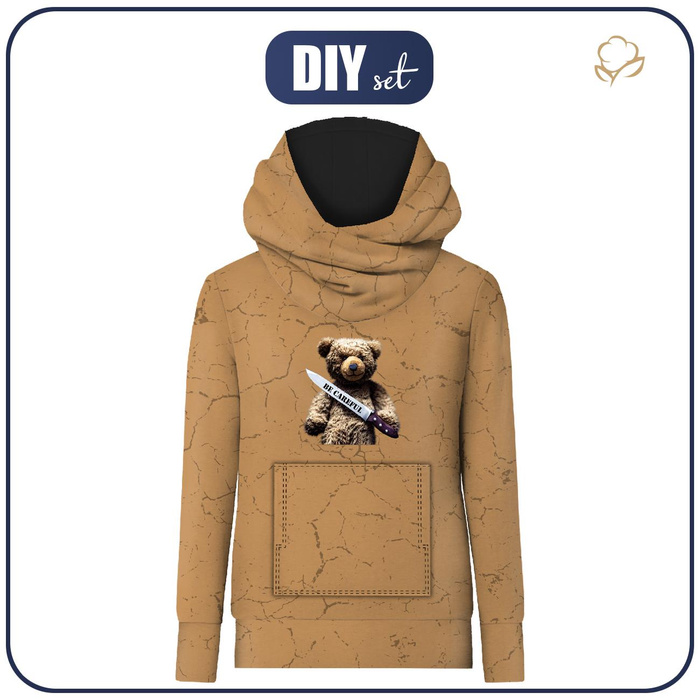 UNISEX HOODIE (HYDRA) - BE CAREFUL - sewing set (134/140)