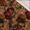 AUTUMN FLOWERS WZ. 23 - dzianina drapana z elastanem ITY
