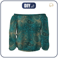 Carmenausschnitt Bluse (SOFIA) - MEHNDI 2.0 - Nähset S