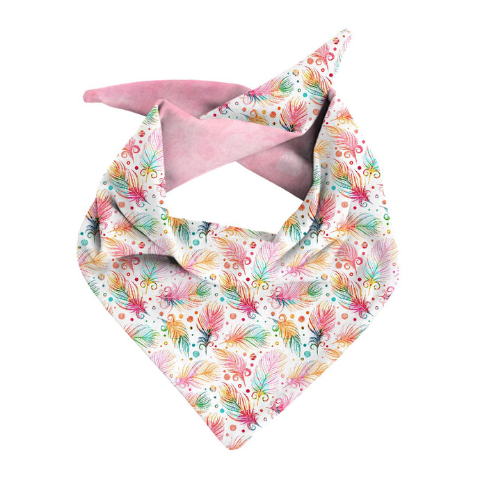 KID'S CAP AND SCARF (MOUSE) - RAINBOW FEATHERS 51-54