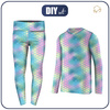 THERMO MÄDCHEN SET (NANCY) - REGENBOGEN-OZEAN Ms. 4 - Nähset 134